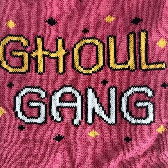 NWT “Ghoul Gang” Halloween Dog Costume Sweater Pink - LARGE - Picture 2 of 3